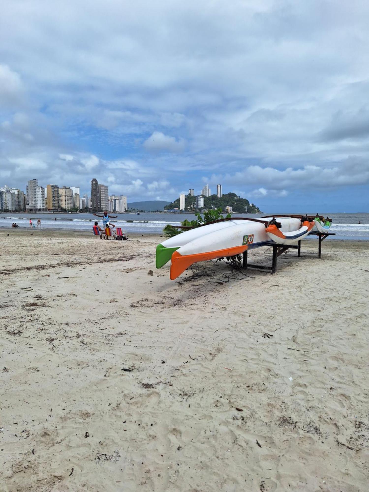 Appartement Pé na areia Gonzaguinha São Vicente Extérieur photo